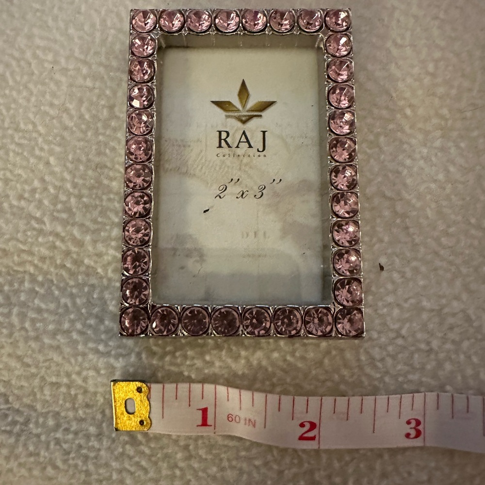 Raj Pink Crystal Embellished Frame